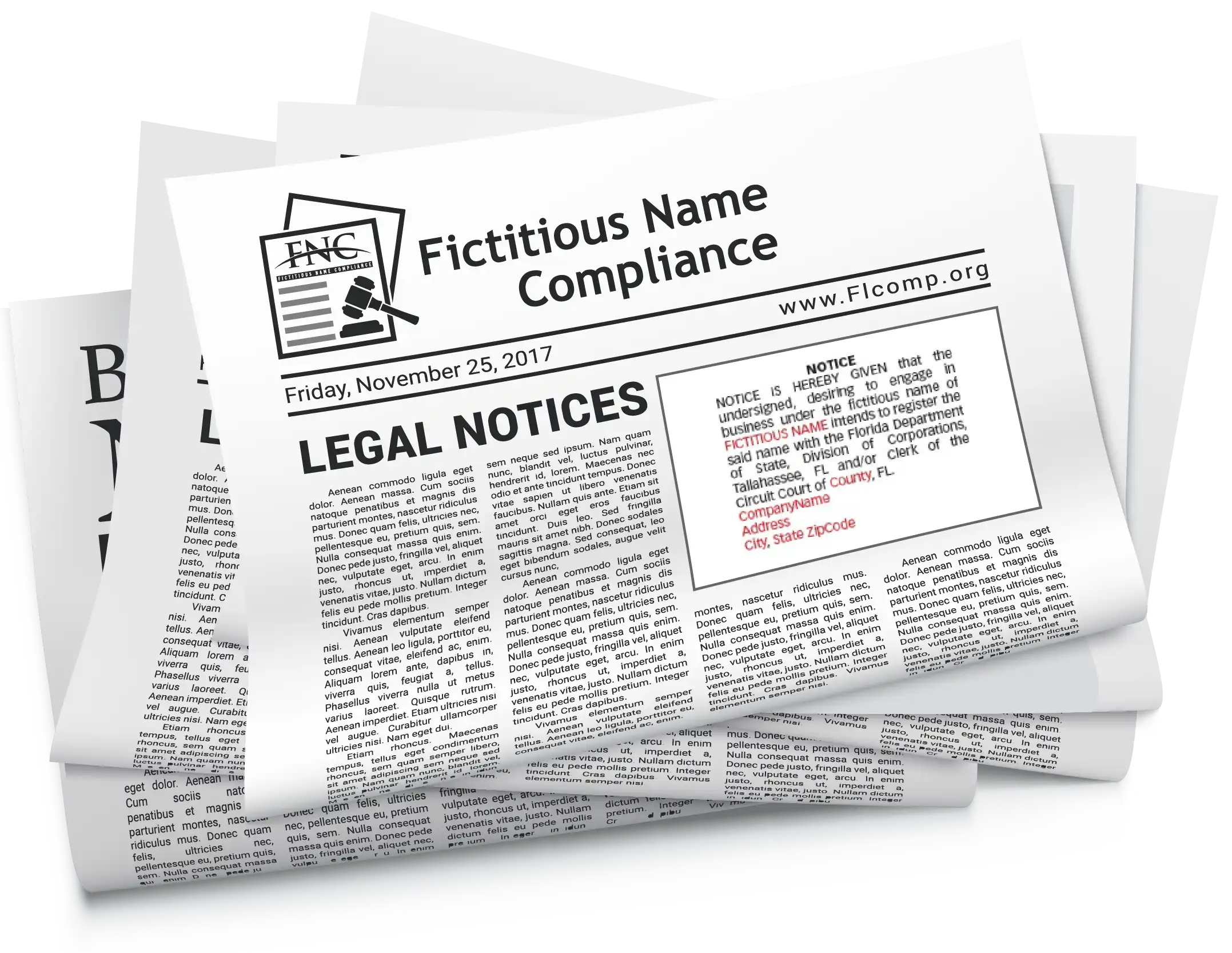 FICTITIOUS NAME PUBLICATION SERVICE